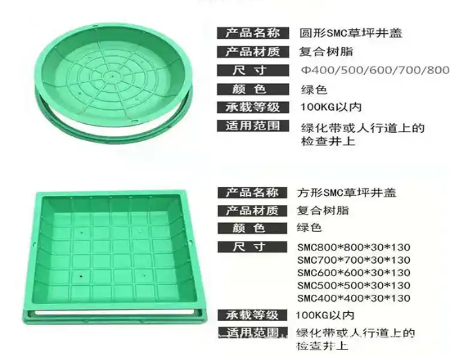 鹿泉树脂复合种植井盖展示